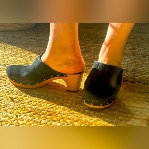 UGG Abbie studded suede clogs. Size 8.